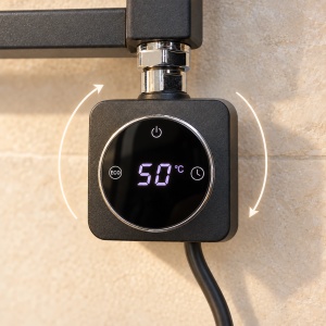 Calorifer electric, protprosop, REA TEVO 90x50 Negru Mat - Img 8