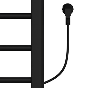 Calorifer electric TAAL-BL 200W pentru baie 91x50, negru - Img 5