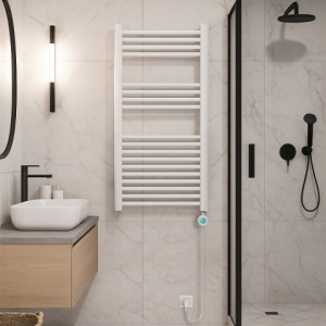 Calorifer electric vertical KATLA-WH 250W pentru baie 100x50, alb - Img 11