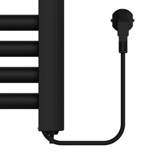 Calorifer electric vertical LOA-BL ECO 500W pentru baie 96x54, negru - Img 8