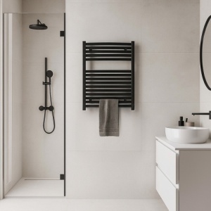 Calorifer vertical GAMA-BL-1 pentru baie 120x50, negru - Img 14
