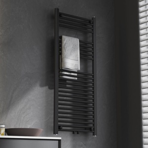 Calorifer vertical GAMA-BL-2 pentru baie 120x50, negru - Img 3