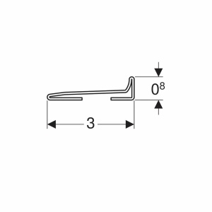 Capac pentru rigola de perete Geberit pentru dus 115 cm - Img 4