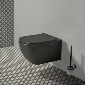 Capac WC soft-close negru Ideal Standard Tesi oval - Img 2