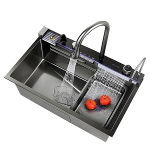Chiuveta bucatarie, multifunctionala cu o singura cuva Taurus grafit 75 x 46 cm - Img 20