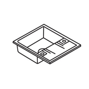 Chiuveta de bucatarie FERRO, Dimensiune 58x48cm, O cuva cu picurator, Culoare Gri - Img 2