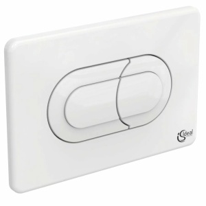 Clapeta de actionare dubla comanda Ideal Standard Solea P1 alb actionare pneumatica - Img 1