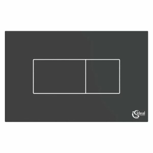 Clapeta de actionare dubla comanda Ideal Standard Solea P2 negru mat actionare pneumatica - Img 2