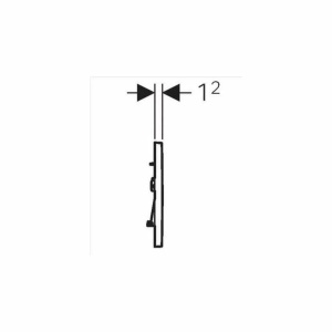 Clapeta de actionare Geberit Sigma30 alb crom lucios - Img 3