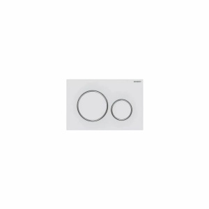Clapeta de actionare rezervor WC Geberit Sigma20 alb mat / crom lucios EasyToClean
