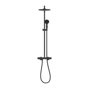 Coloana de dus cu baterie termostatata negru mat Grohe Vitalio Start 250 - Img 2