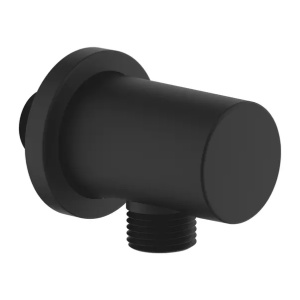 Cot de iesire Grohe Rainshower negru mat - Phantom Black - Img 1