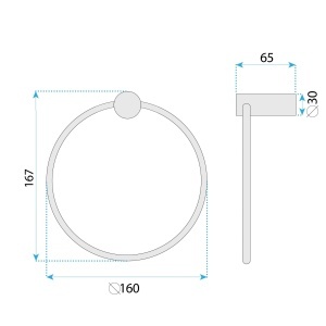 Cuier baie stil inel Rea Ring SOLO Titan 64106 - Img 7