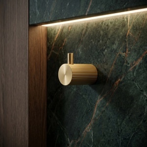 Cuier de baie simplu Rea Solo Brush Copper 64104A - Img 7