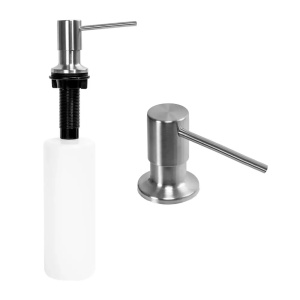Dozator de săpun REA nichel brush INOX round - Img 1