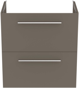 Dulap baza suspendat Ideal Standard i.Life S gri cuart mat 60 x 37.5 x 63 cm 2 sertare - Img 2
