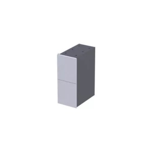 Dulap conector Oristo Louis alb lucios 24 x 39 x 55.4 cm 2 sertare