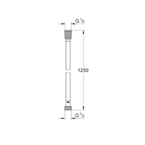 Furtun de dus Grohe SilverFlex 125 cm Cool Sunrise - Img 2