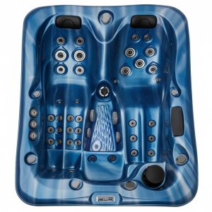 Jacuzzi de gradina cu interior blue wave si exterior antracit PRO 530 pentru 3 persoane 210 x 17 x 90 cm