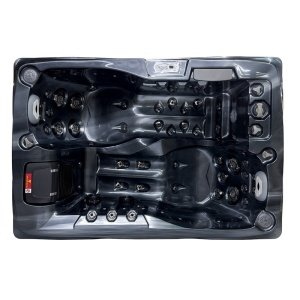 Jacuzzi pentru grădină black wave cu exterior antracit PRO-749 pentru 2 persoane 200 x 135 x 80 cm - Img 8