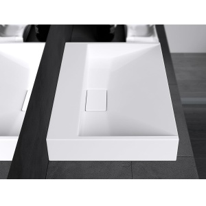 Lavoar baie alb mat fara gaura pentru lavoar Veldman Dexter White Matt 60 x 37 cm - Img 3