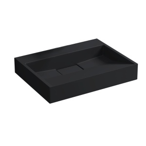 Lavoar De Blat PRO DEXTER BLACK, diferite dimensiuni, Montaj Pe Blat, Design Deosebit,Cu 1/2 Gauri sau fara Gaura Baterie,Conglomerat, Negru Mat - Img 13