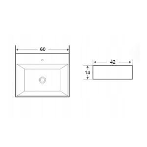 Lavoar de blat PRO RUBIC ,dimensiunea 60 x 42 x 14 cm - Img 4
