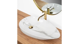 Lavoar de blat REA GRETA 65 BIANCO shiny - Img 3