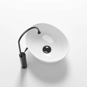Lavoar oval din ceramica cu fixare pe blat Lumo White Gloss 40 x 33 cm - Img 11