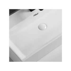 Lavoar pe blat alb cu gaura baterie Veldman Quadro 60 x 36 cm - Img 5