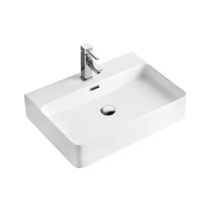 Lavoar pe blat Fluminia Hermes alb 60 cm - Img 1