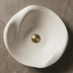 Lavoar pe blat Rea HM-34B ceramic lucrat manual multicolor mat - Img 6