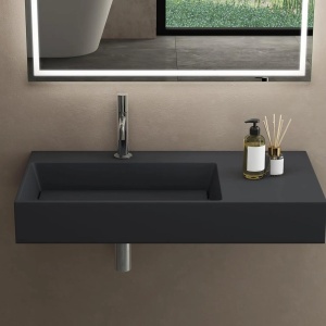 Lavoar pentru blat Archi 75 cm ,Grey Matt - Img 5