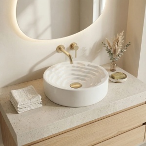 Lavoar rotund cu montaj pe blat Rea Calla - Img 3