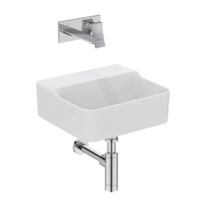 Lavoar suspendat Ideal Standard Atelier Conca 40 cm alb lucios - Img 2