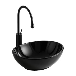 Lavoar Vera black, 40,7 x 33,1 x 13,5 cm - Img 3