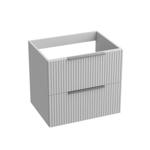 Mobilier pentru lavoar pe blat Spectrum Omaha suspendat riflat alb 60.5 cm