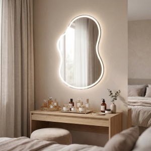 Oglindă asimetrica cu LED Uno 80 x 55 cm - Img 2