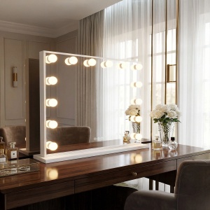 Oglinda cu LED Hollywood White 80x60 cm - Img 4