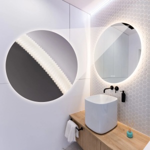Oglinda cu Led Round Bluetooth , Forma Rotunda ,60 cm - Img 6