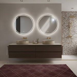Oglinda de baie cu LED in 3 culori si dezaburire Diana 80 cm
