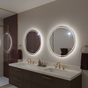 Oglinda de baie cu LED in 3 culori si dezaburire Diana 80 cm - Img 11