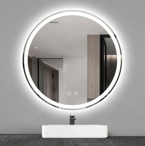 Oglinda de baie cu LED in 3 culori si dezaburire Izyda 70 cm