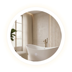 Oglinda de baie rotunda cu LED YH-BL-1 70 cm