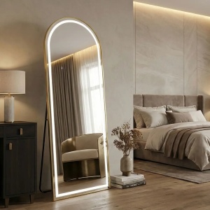 Oglindă LED 60x170cm Orbit Brush Gold - Img 7
