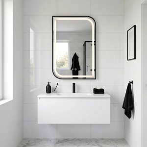 Oglindă LED 70 x 50 cm Zone Black - Img 5