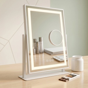 Oglindă LED Lumi White 30x40 cm, 3 temperaturi culoare - Img 6