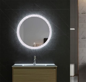 Oglinda rotunda baie cu LED 60cm YH-3562