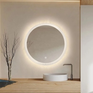 Oglindă rotunda cu LED pentru baie 60cm YH-3563 - Img 2