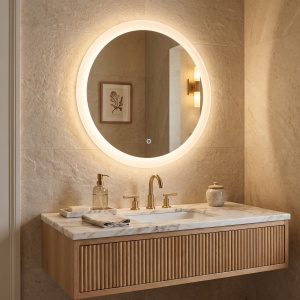 Oglinda rotunda de baie cu LED YH-BL-1 60 cm - Img 5